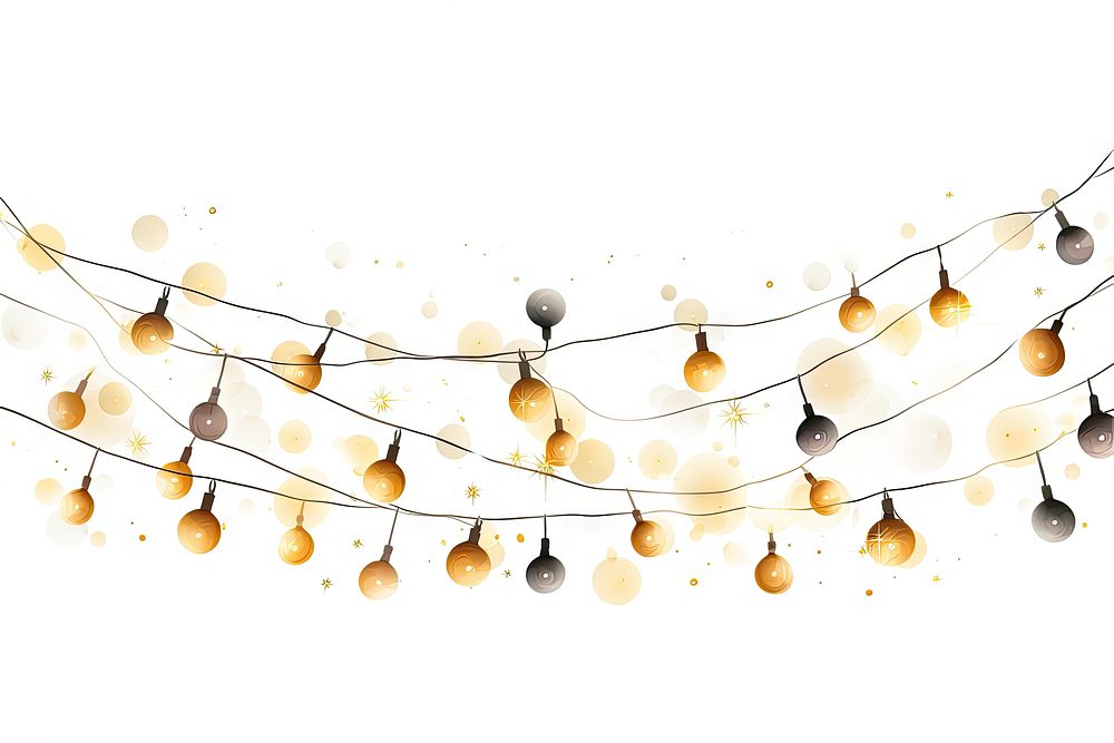 Christmas string lights chandelier christmas lighting. AI generated Image by rawpixel.