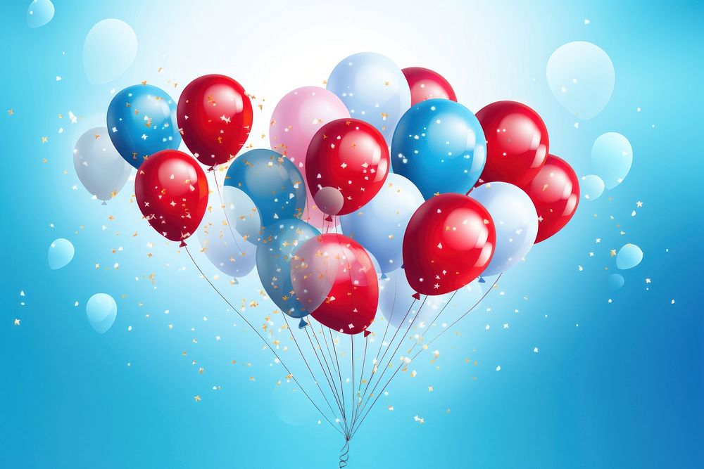 Balloon celebration anniversary recreation. AI generated Image by rawpixel.