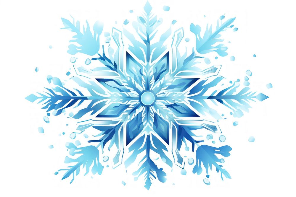 Snowflake pattern white ice. AI generated Image by rawpixel.