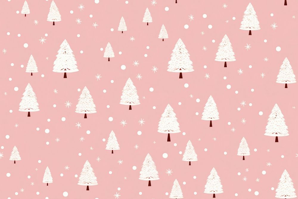 Christmas tree pattern backgrounds snow. AI generated Image by rawpixel.