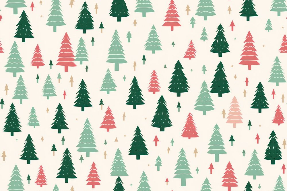 Christmas tree christmas backgrounds pattern. AI generated Image by rawpixel.