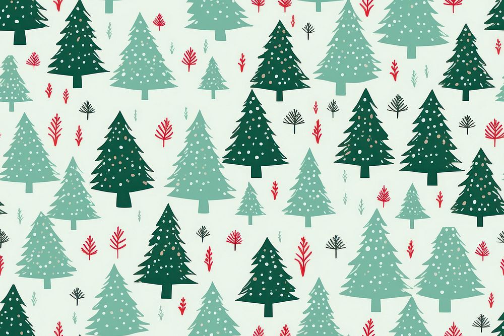 Christmas tree christmas backgrounds pattern. AI generated Image by rawpixel.