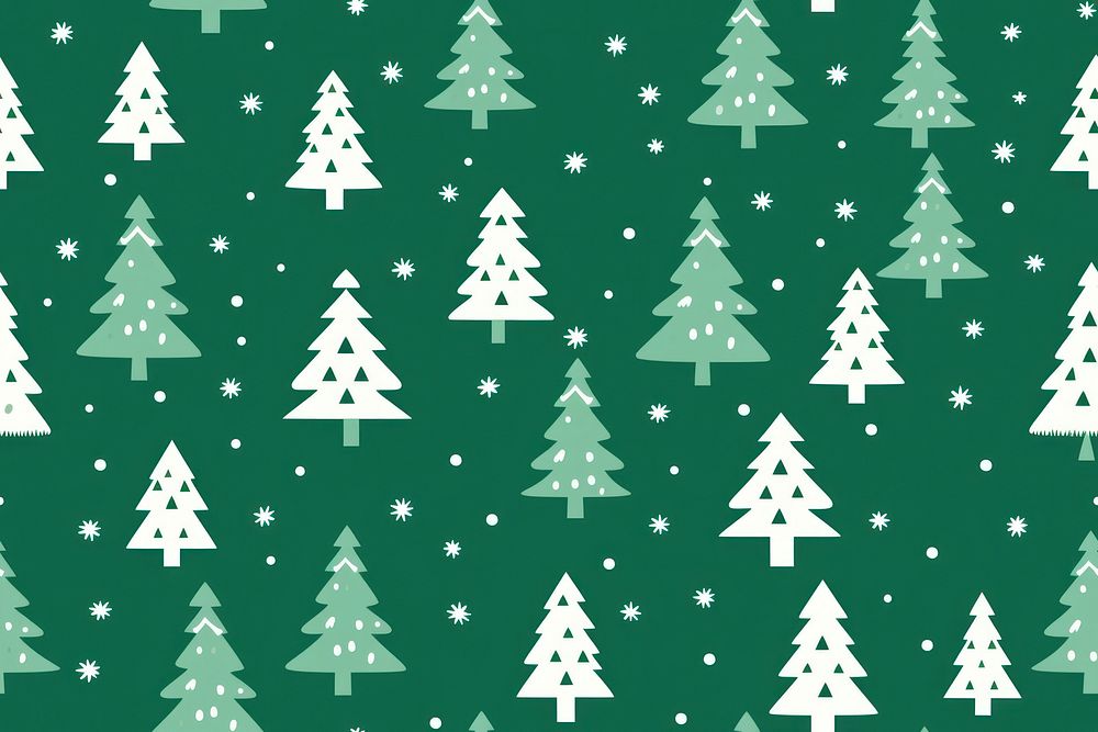 Christmas tree christmas pattern backgrounds. AI generated Image by rawpixel.