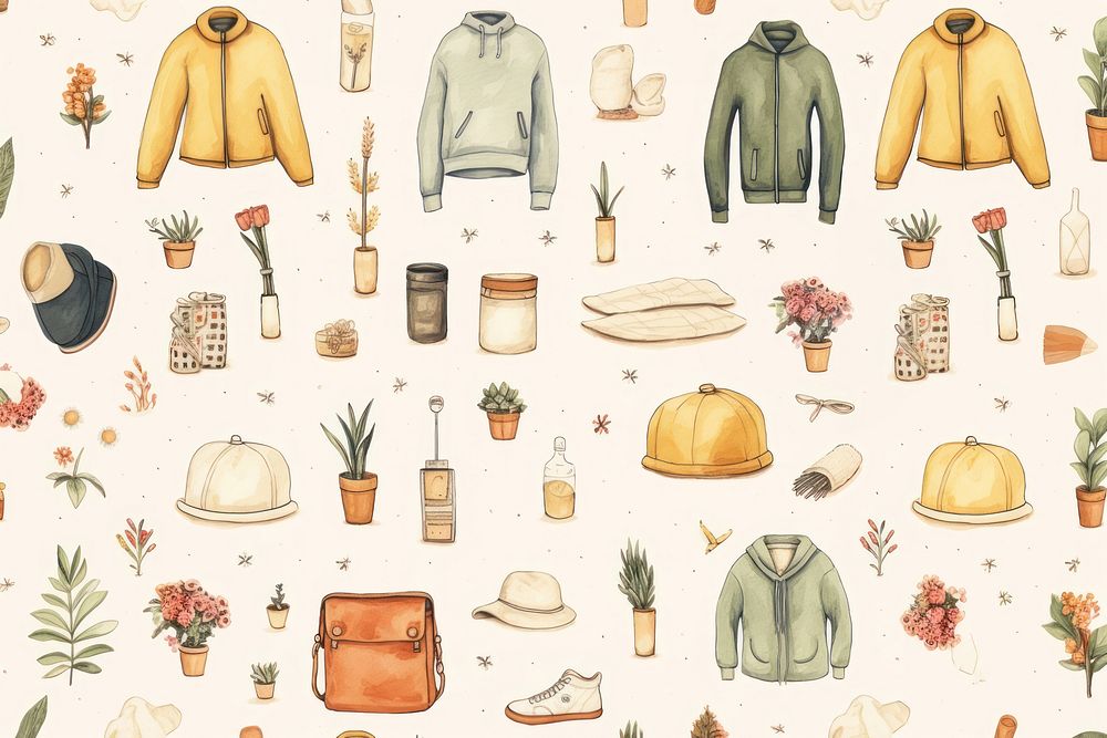 Clothes backgrounds pattern organization. AI generated Image by rawpixel.