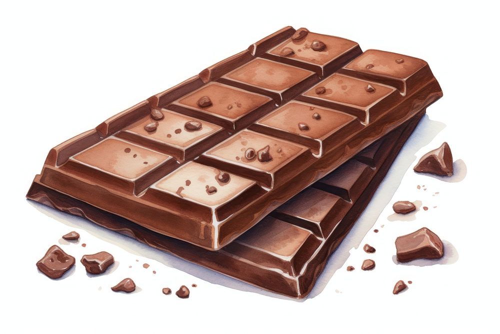 Chocolate bar dessert food confectionery. AI generated Image by rawpixel.