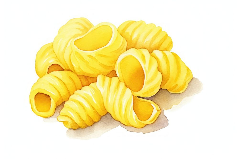 Macaroni pasta food white background freshness. AI generated Image by rawpixel.
