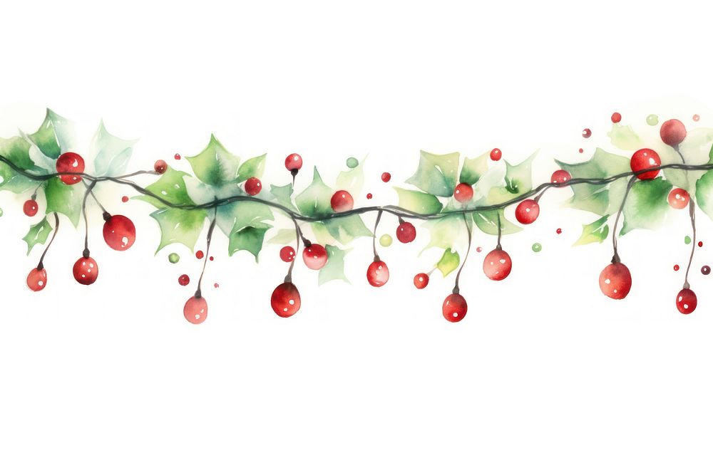 Christmas cherry plant leaf. AI generated Image by rawpixel.