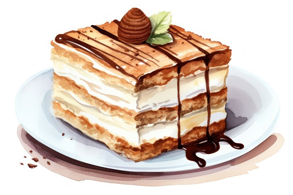 Tiramisu cake tiramisu dessert cream. AI generated Image by rawpixel.