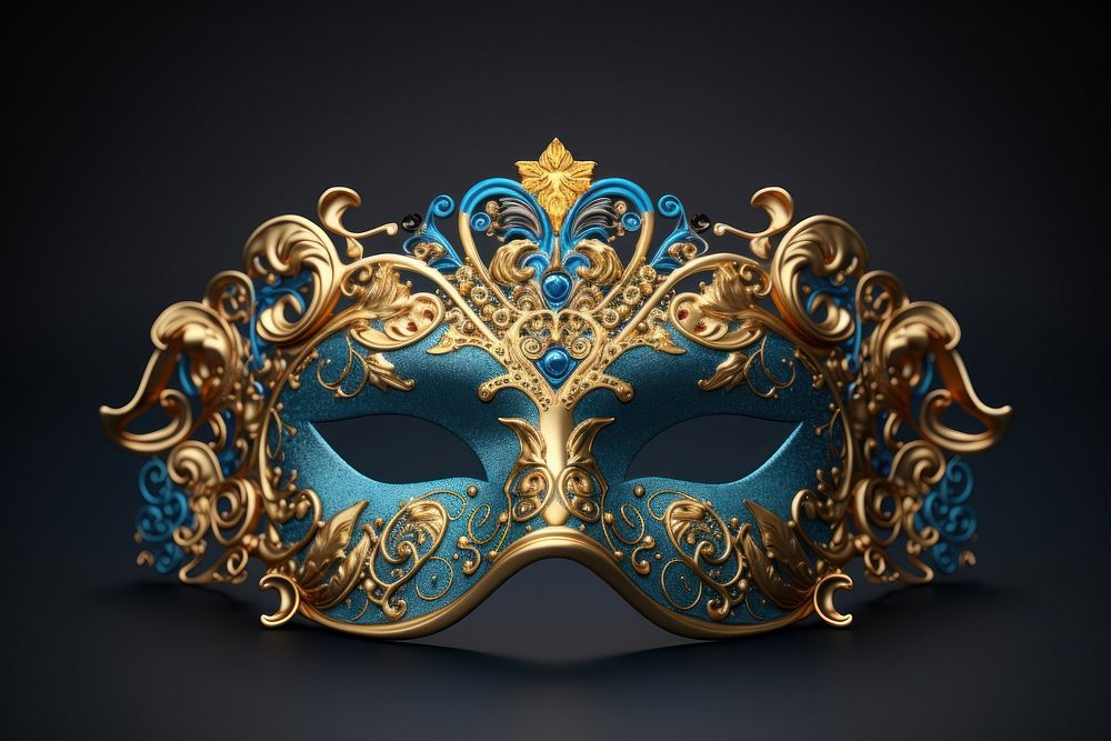 New Year masquerade mask carnival jewelry celebration. AI generated Image by rawpixel.