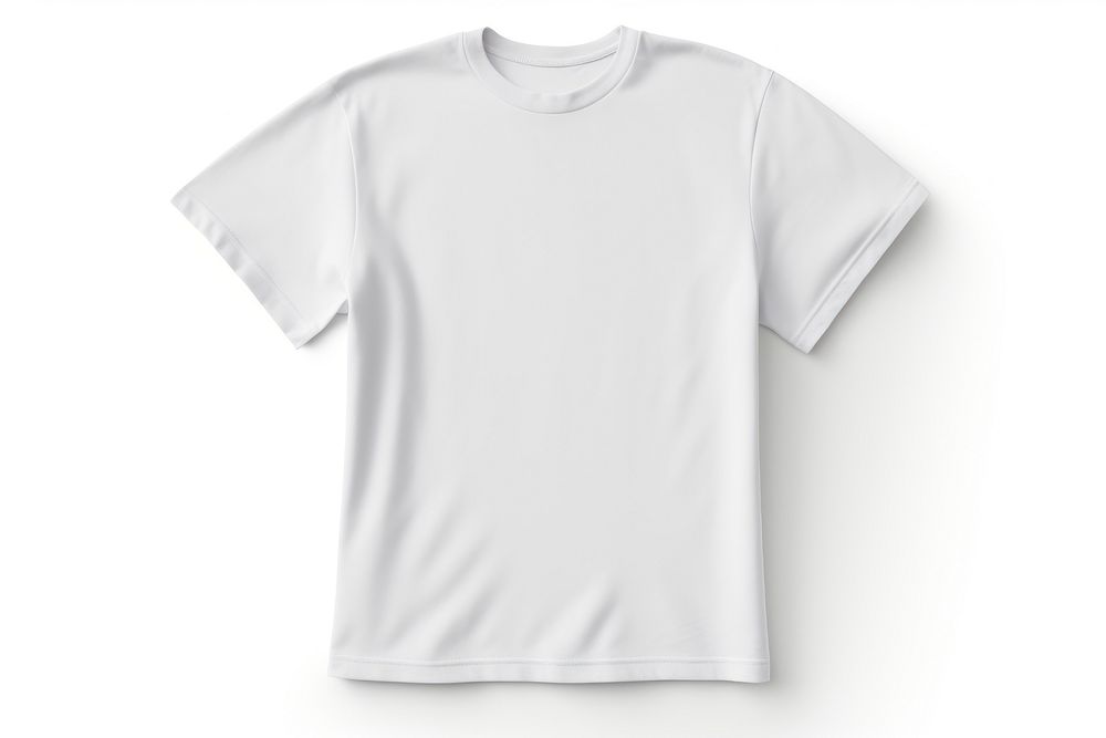 Blank white t-shirt sleeve white background clothing. AI generated Image by rawpixel.