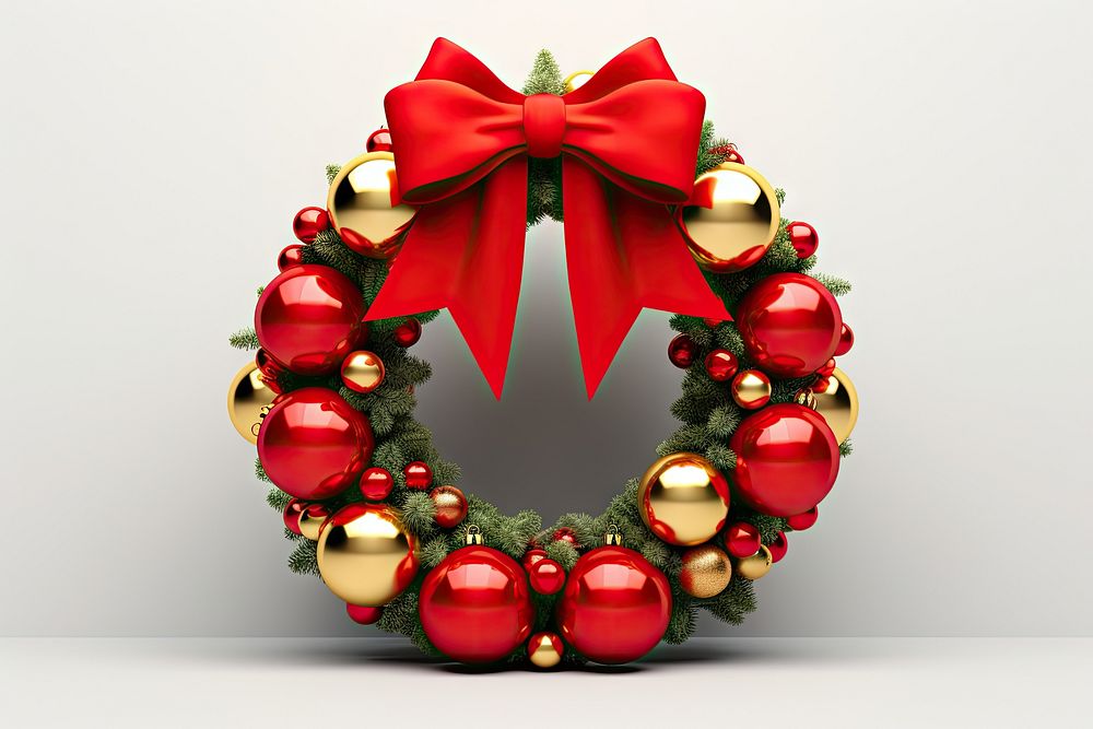 Christmas wreath christmas illuminated celebration. AI generated Image by rawpixel.