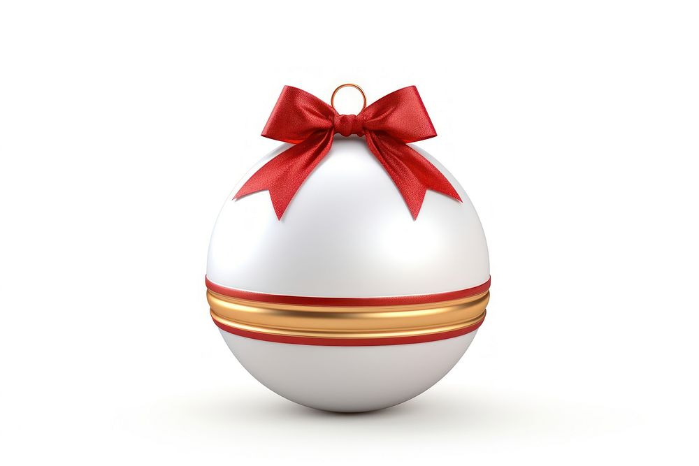 Christmas bauble christmas white egg. AI generated Image by rawpixel.