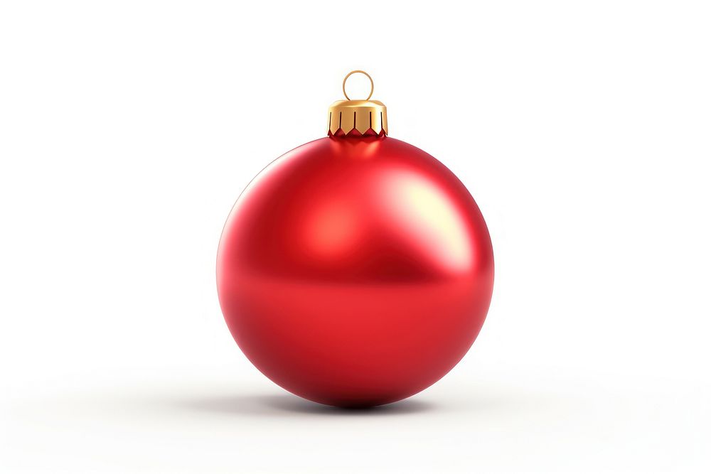 Christmas bauble christmas ornament white background. AI generated Image by rawpixel.