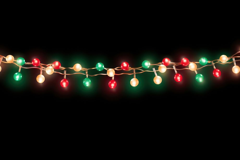 Light christmas lighting green. AI generated Image by rawpixel.