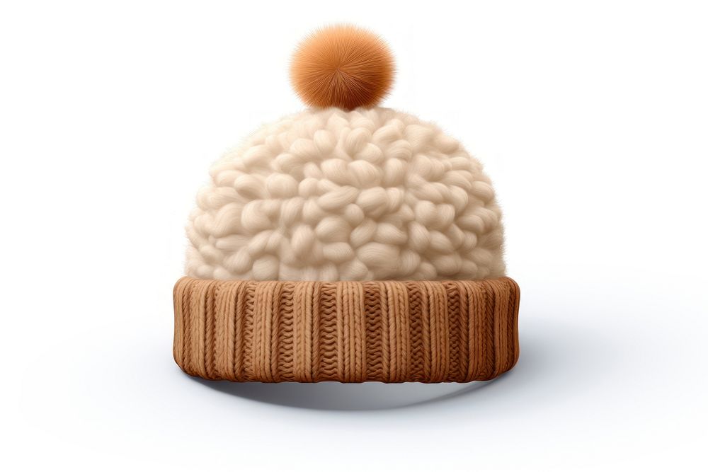 Wool hat dessert beanie food. AI generated Image by rawpixel.