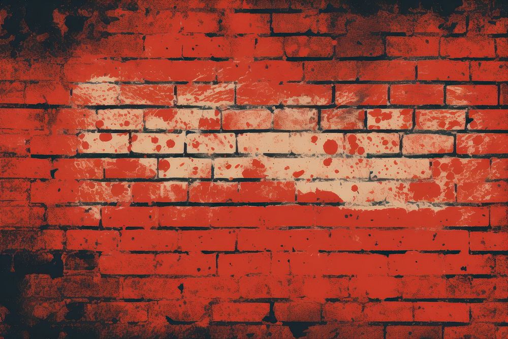 A grunge red brick wall architecture wood old. AI generated Image by rawpixel.