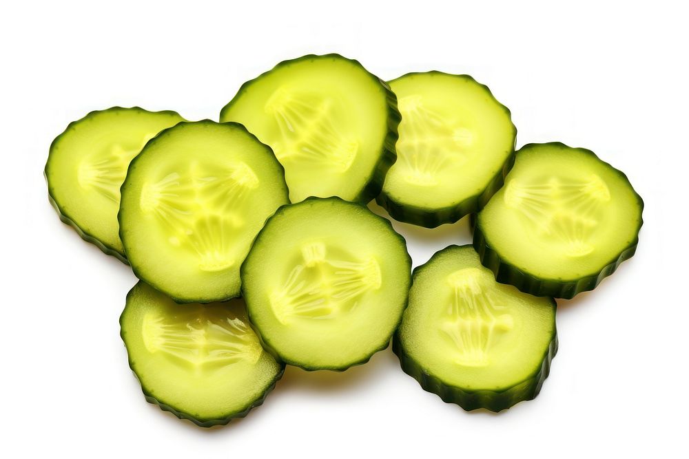 Green pickles vegetable cucumber sliced. AI generated Image by rawpixel.