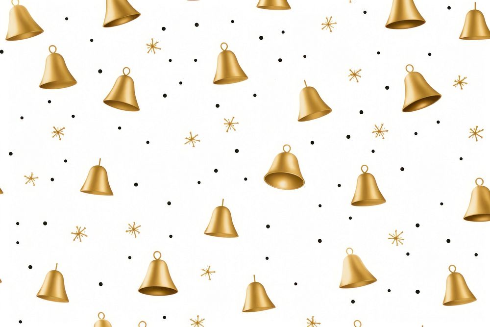 Christmas bell backgrounds pattern paper. AI generated Image by rawpixel.