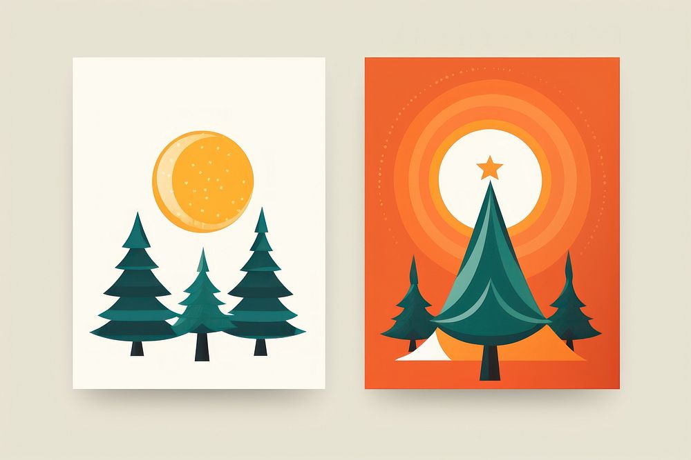 Greeting cards christmas holiday art. AI generated Image by rawpixel.