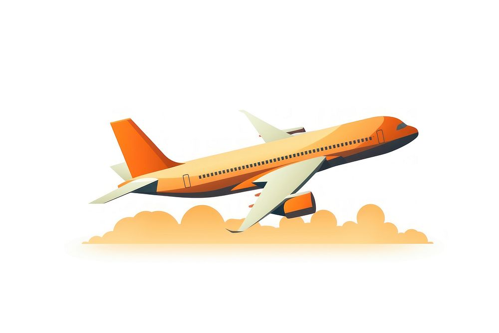 Travel aircraft airplane airliner. AI generated Image by rawpixel.