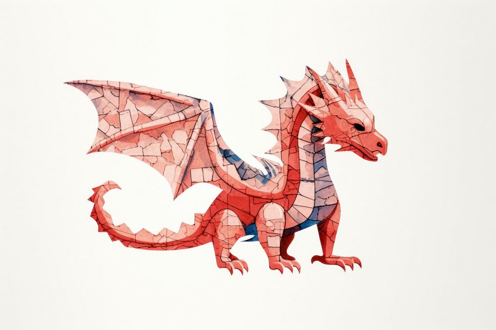 Cute blue dragon animal representation creativity. AI generated Image by rawpixel.