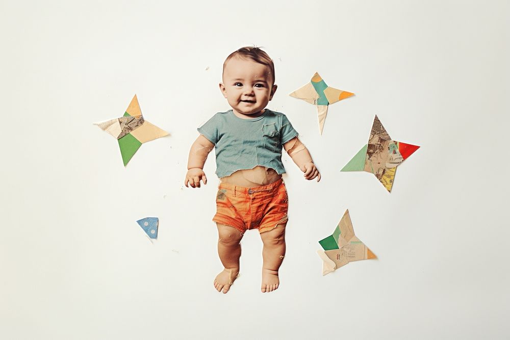 Cute happy baby portrait photography creativity. AI generated Image by rawpixel.