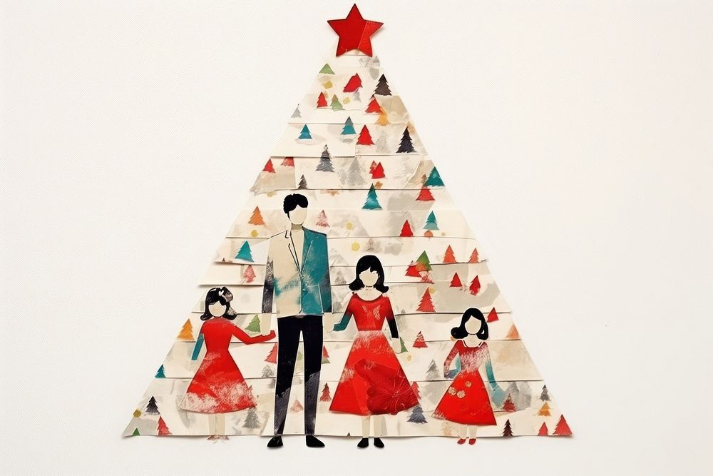 Cute happy family christmas adult representation. AI generated Image by rawpixel.