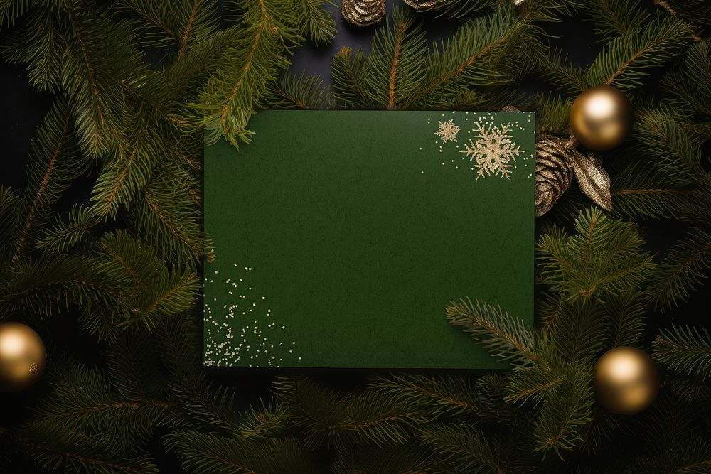 Christmas greeting card with blank space