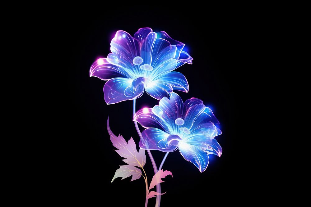 Flowers light nature purple. AI generated Image by rawpixel.