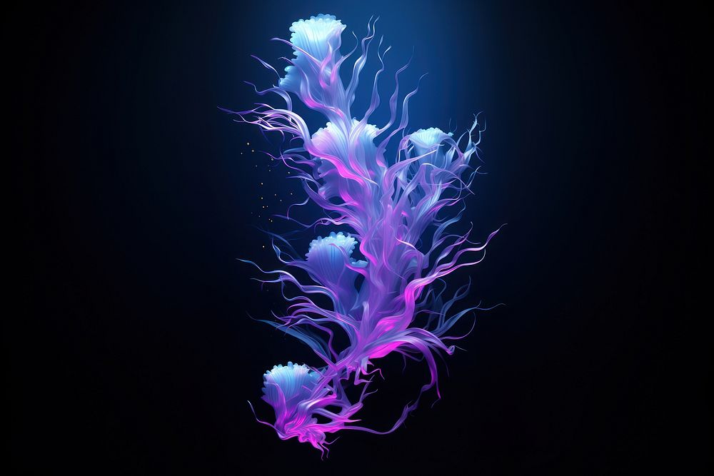 Seaweed jellyfish nature invertebrate. AI generated Image by rawpixel.