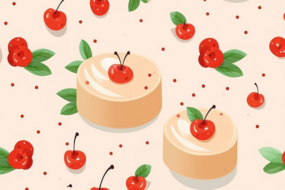 Panna cotta backgrounds dessert pattern. AI generated Image by rawpixel.