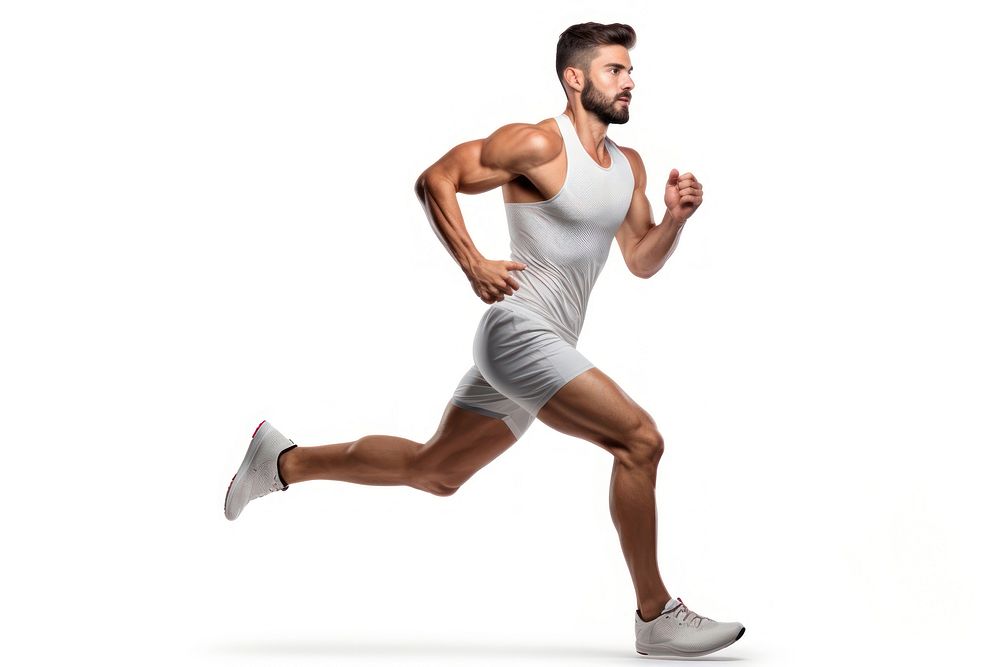 Running footwear jogging shorts. AI generated Image by rawpixel.
