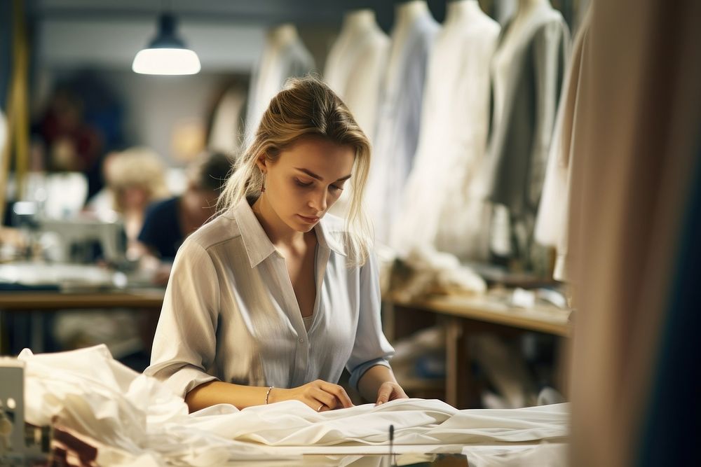 Tailor working adult woman. AI generated Image by rawpixel.