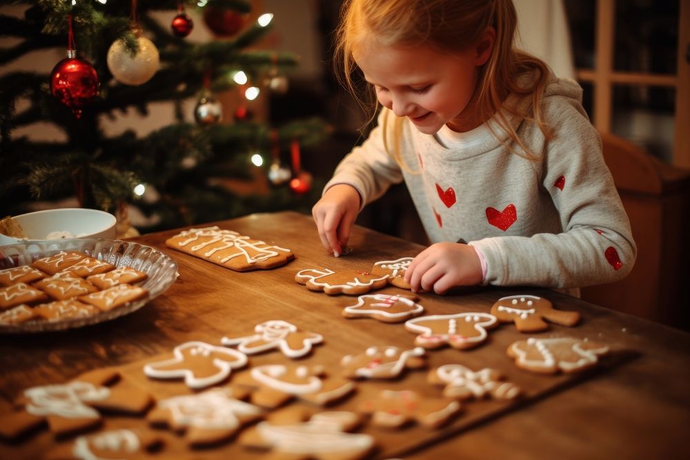 Christmas homemade cookies christmas child food. AI generated Image by rawpixel.