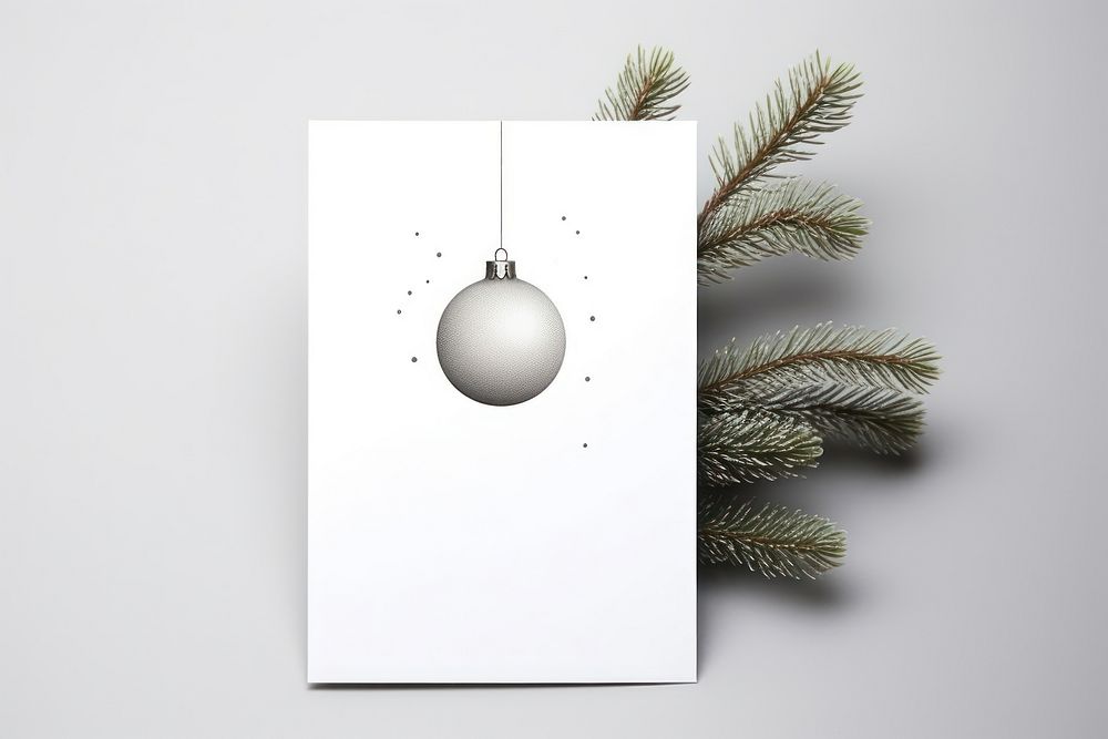 Greeting card christmas plant tree. AI generated Image by rawpixel.