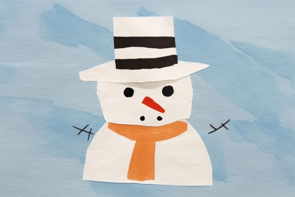Snowman winter art anthropomorphic. AI generated Image by rawpixel.