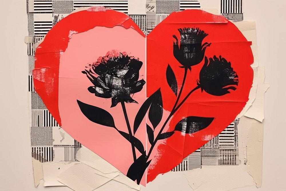 Velentines bouquet art creativity pattern. AI generated Image by rawpixel.