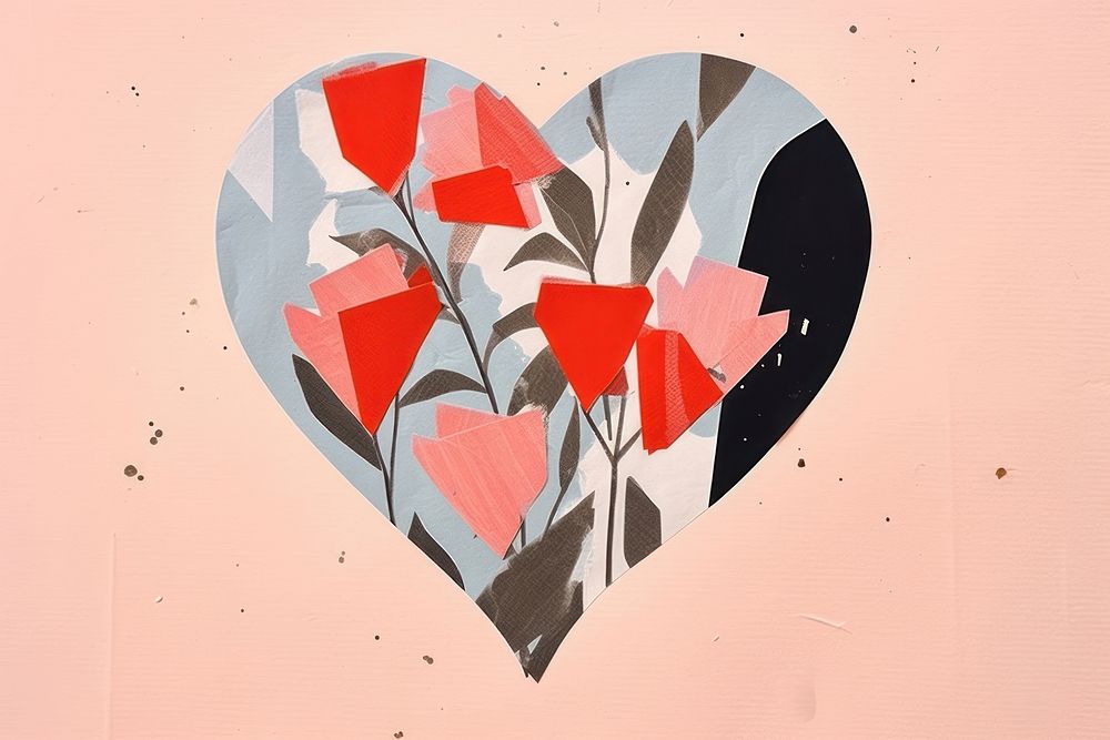 Velentines bouquet art creativity painting. AI generated Image by rawpixel.