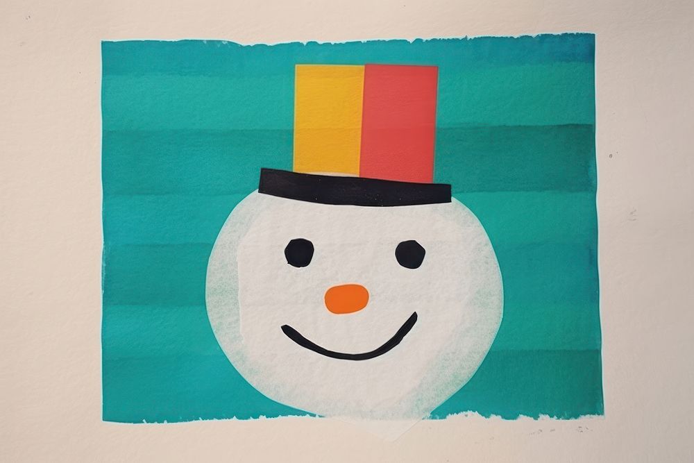 Snowman art anthropomorphic representation. AI generated Image by rawpixel.