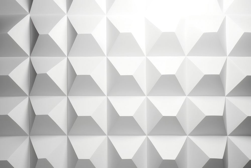 White textured hexagon pattern. AI generated Image by rawpixel.