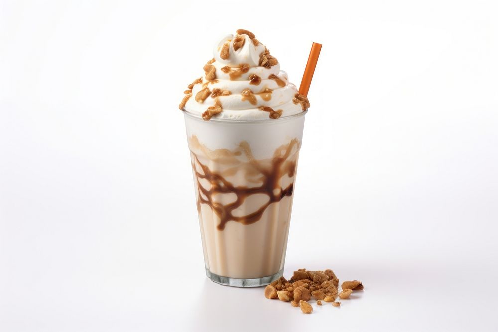 Frappe drink milkshake smoothie dessert. AI generated Image by rawpixel.