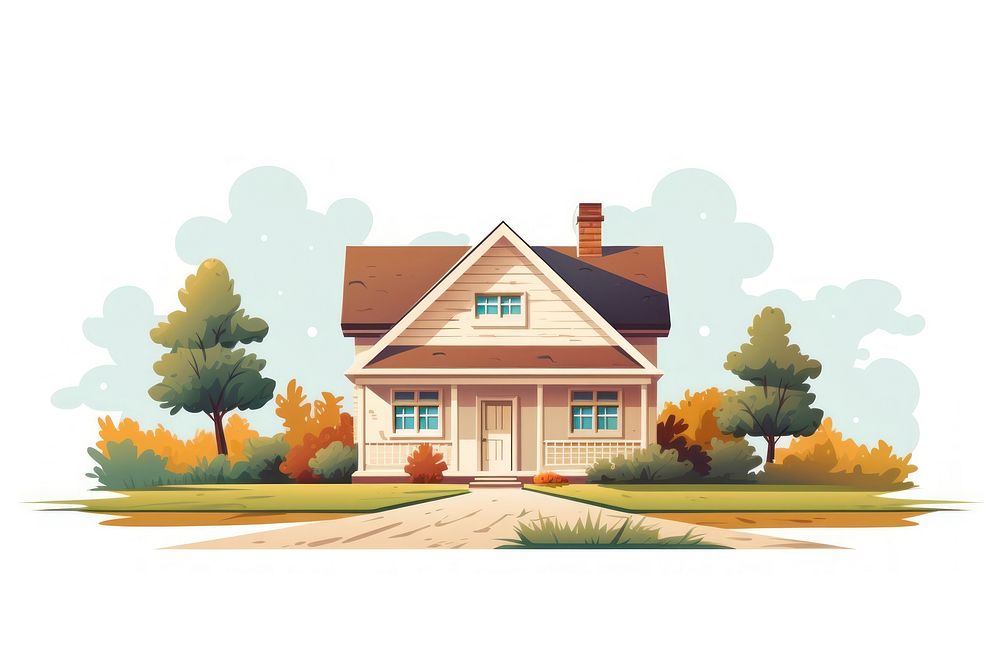 Country side house architecture building outdoors. AI generated Image by rawpixel.