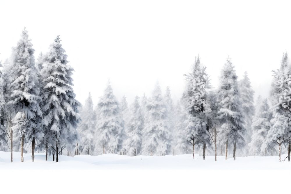 Winter forest landscape outdoors woodland. AI generated Image by rawpixel.