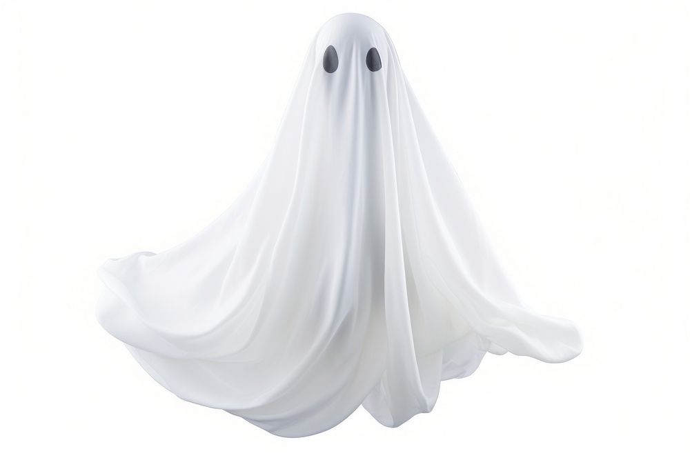 Hanging ghost white white background celebration. AI generated Image by rawpixel.