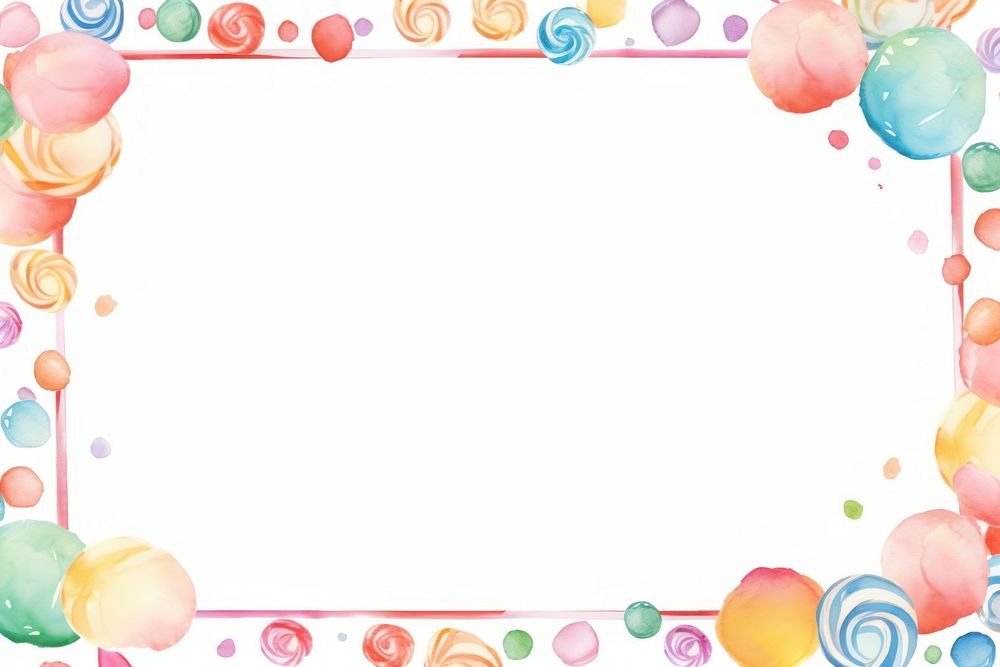 Candy frame backgrounds balloon paper. AI generated Image by rawpixel.