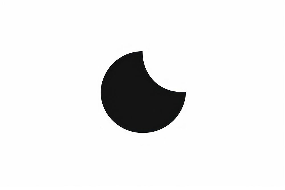 Eclipse icon astronomy black line. AI generated Image by rawpixel.
