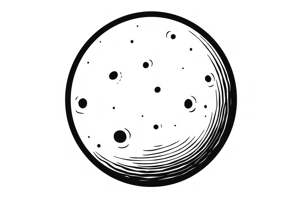 Moon icon monochrome recreation outdoors. AI generated Image by rawpixel.