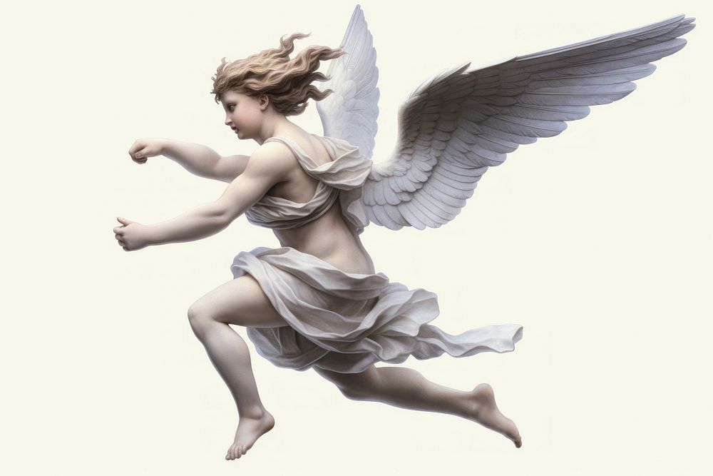 Cupid angel white representation. AI generated Image by rawpixel.