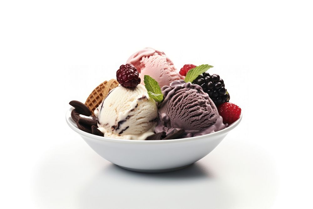 GELATO AND DOLCE dessert gelato sundae. AI generated Image by rawpixel.