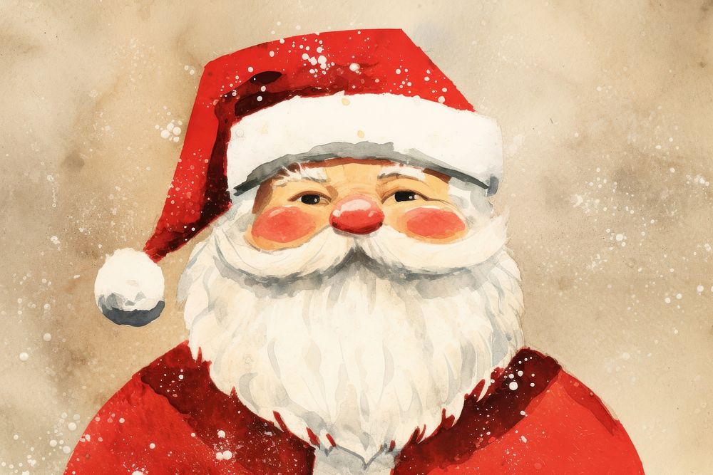 Santa christmas portrait winter. AI generated Image by rawpixel.